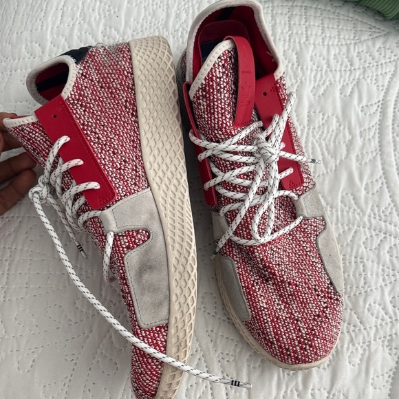 ADIDAS x Pharrell Williams HU V2 red white and gray size 11.5 - Picture 10 of 15